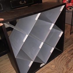 Nice Wine rack w/ Corner Damage (Can Easily Be Glued In Place)