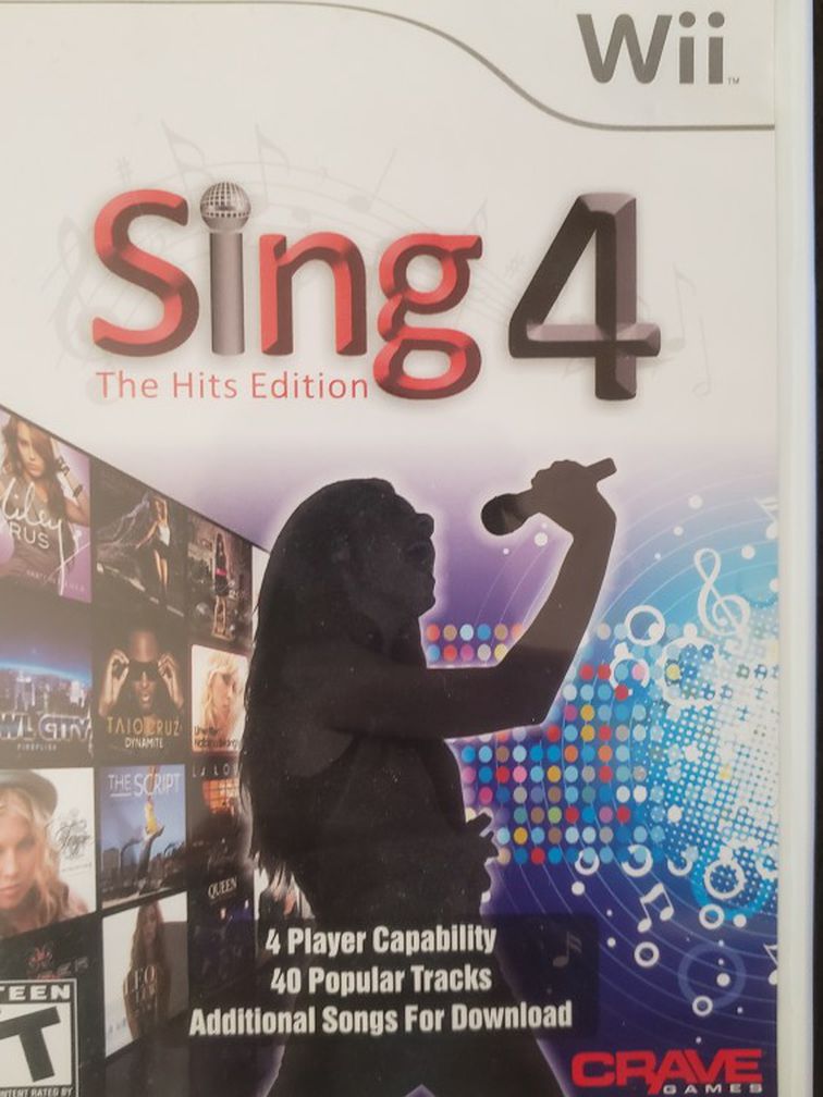 USED - Sing 4: The Hits Edition (Wii)