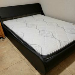 NEW QUEEN-SIZE PILLOW TOP MATTRESS AND BOX SPRING 🆕️