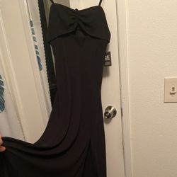 Woman’s Black chiffon sundress