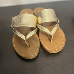 Gold Color Size 7 Sandals