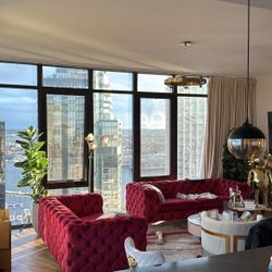 2 Piece velvet living room set