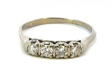 Woman’s Ladies 14k White Gold Diamond Band .60 CTW Size 11 GP3084925