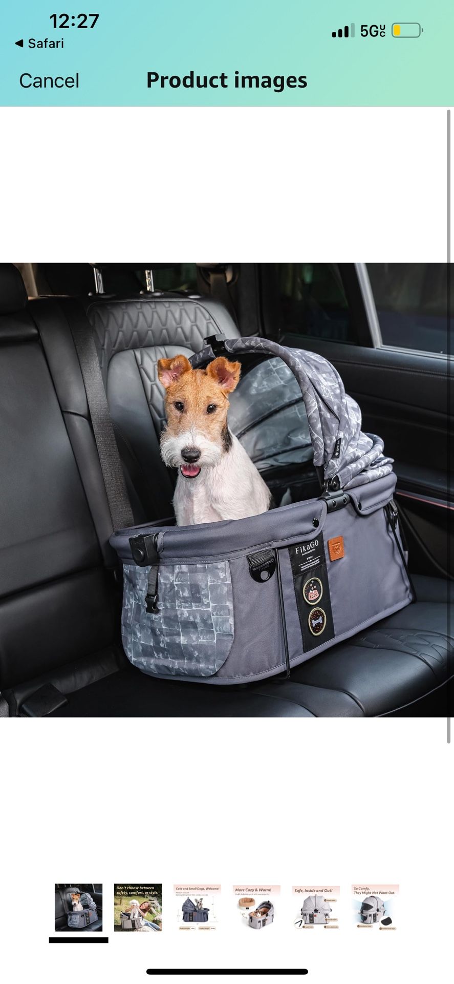 Fikago Sway - Small & Medium Dog & Cat Carrier, Booster Seat & Car Bed - Avenue 59N
