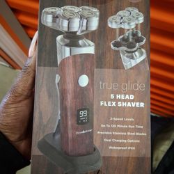 Brookstone 5 Head Lithium Flex Shaver
