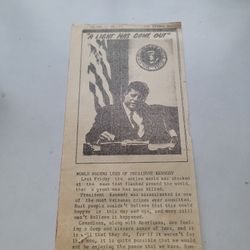 Lethbridge Herald Report Of JFK death