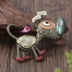 🙀😻DOGGIE 🐶 Metal BROOCH/PIN ADORABLE 