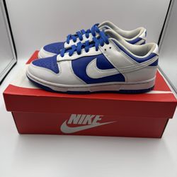 Nike Dunk Low White / Royal Blue – Size 8 (Pre-Owned)
