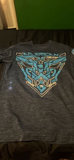 Blue American fighter shirt size small