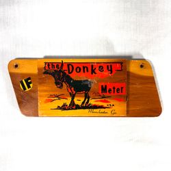 Vintage Donkey Weather Meter Wall Plaque
