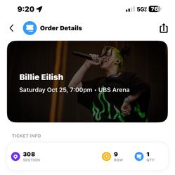 Billie Eilish Tickets USB arena NY