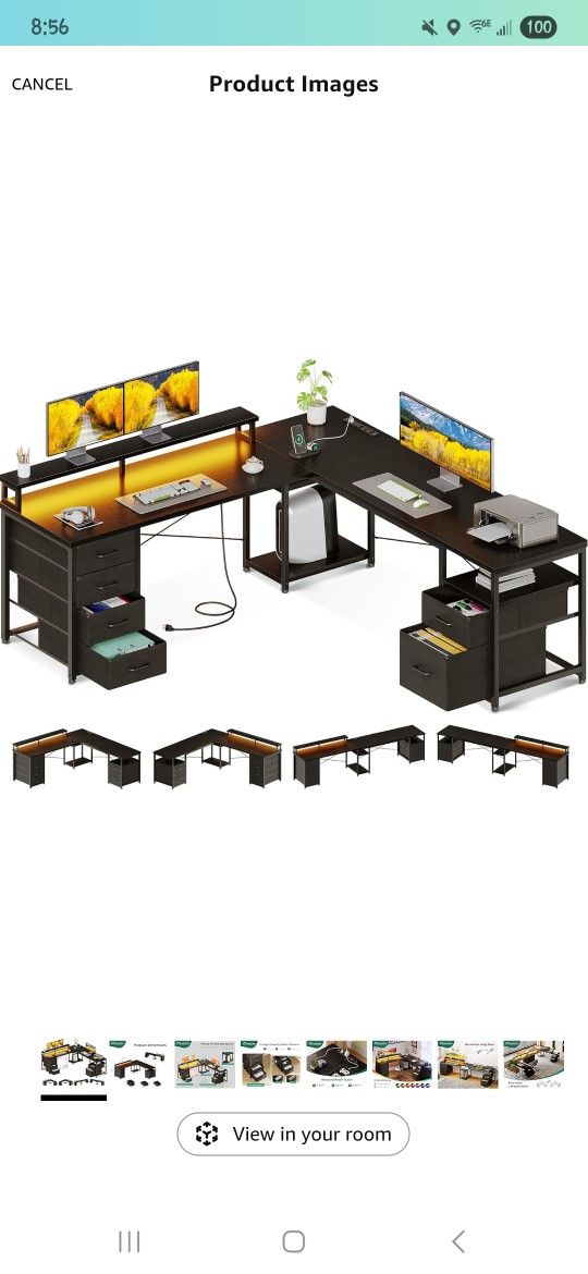 66" Reversible L Desk