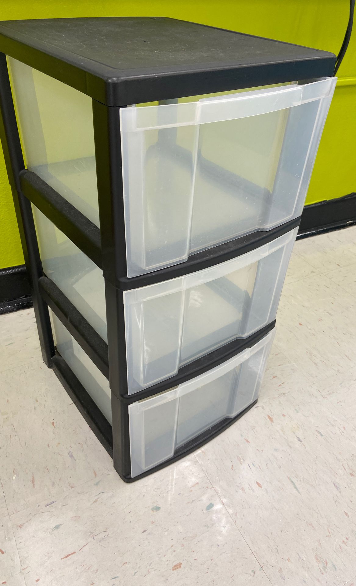 3 drawer plastic storage container