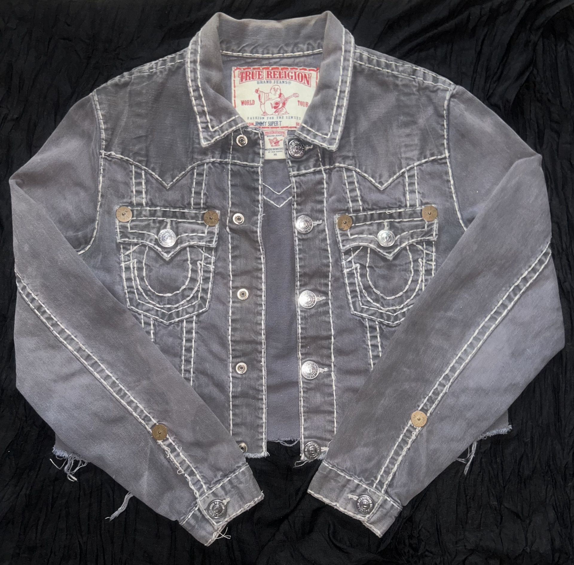TRUE RELIGION (Self Cropped) Denim Jacket