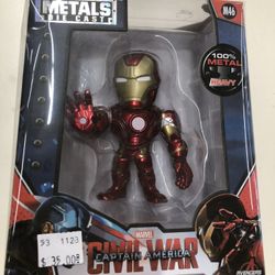 Captain America: Civil War Iron Man 4-Inch Die-Cast Metal Action Figure Jada Toy