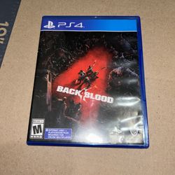 PS4 Back 4 Blood