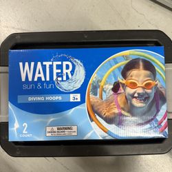 WATER SUN AND FUN DIVING HOOPS 2 COUNT NEW IN BOX