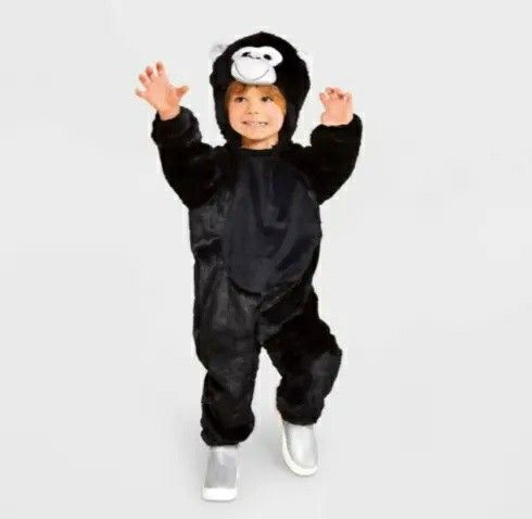 Monkey Halloween Gorilla Costume Toddler Kids Size 4-5T