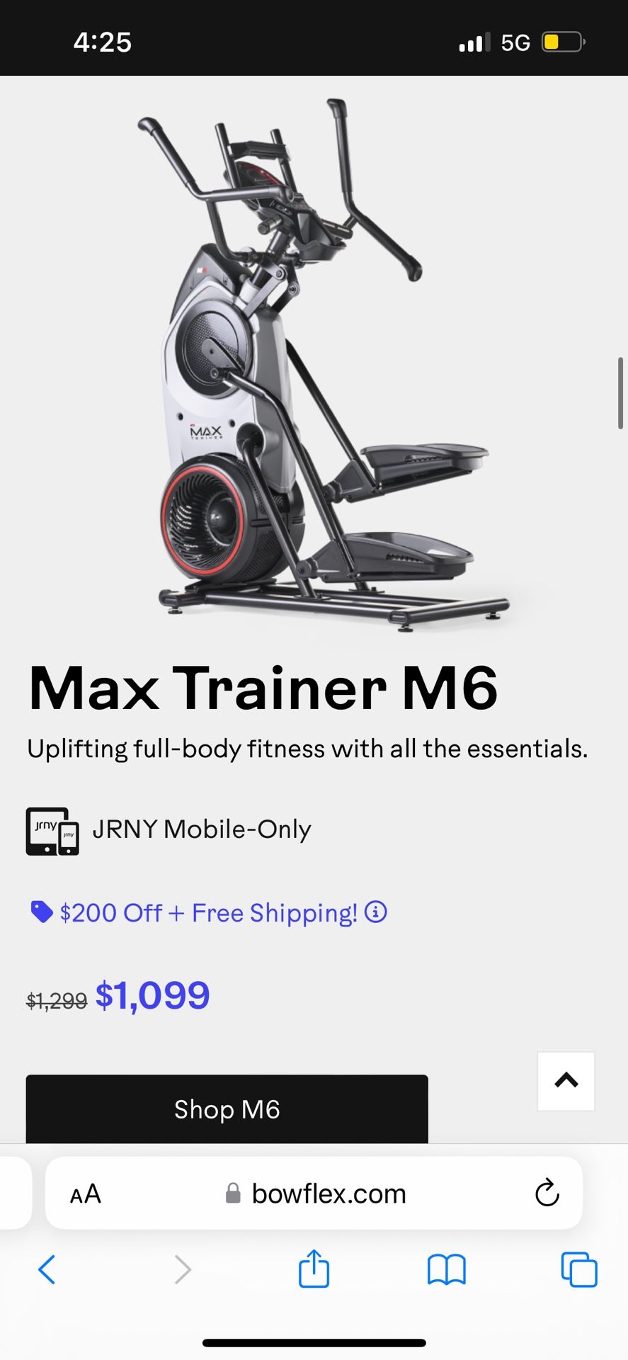 Bowflex Elliptical 