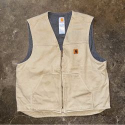 Vintage Carhartt Canvas Zip-Up Work Vest