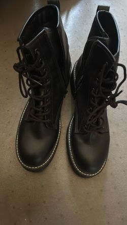 Platform Black Boots