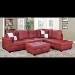 New 3pc Sectional Sofa Set