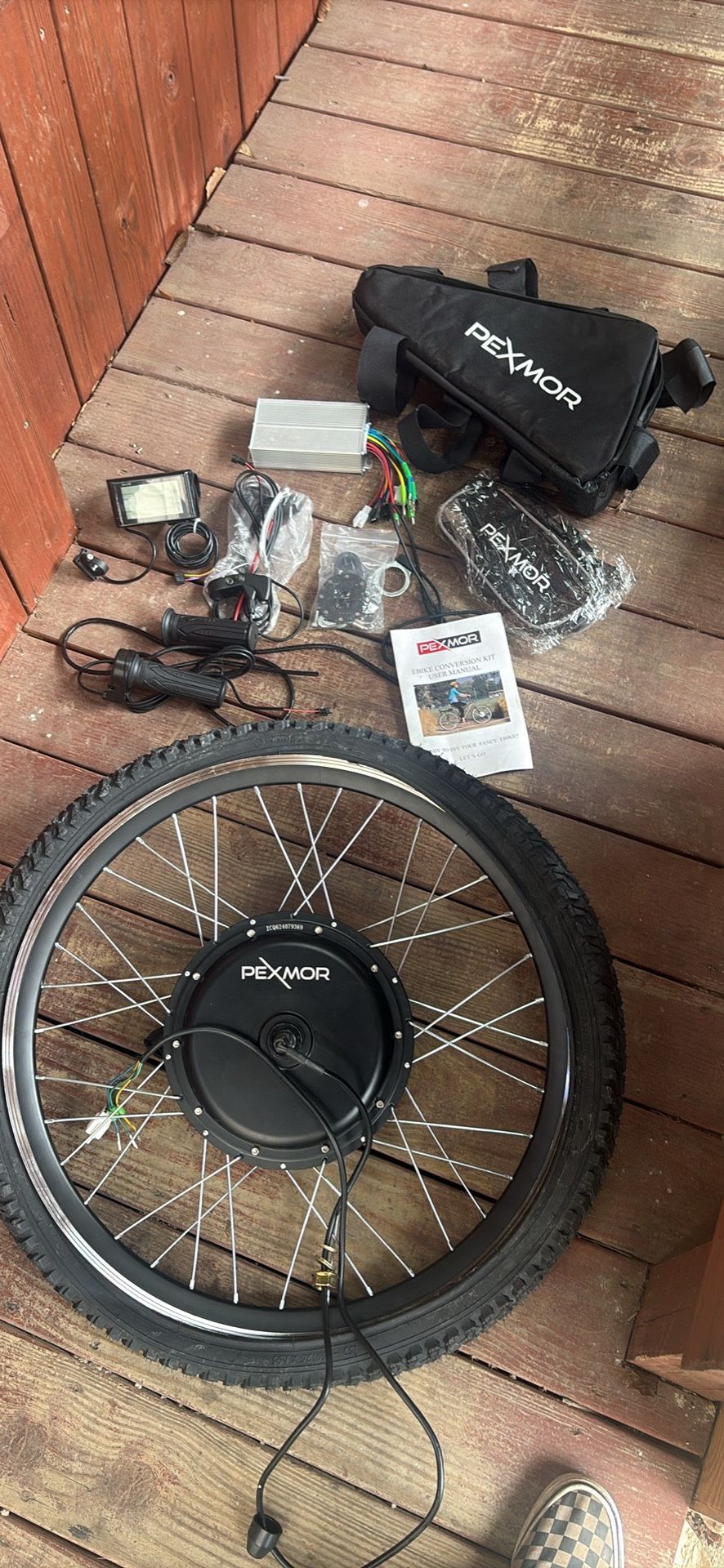 PEXMOR 26" Electric Bike Conversion Kit 1000W 48V Hub Motor