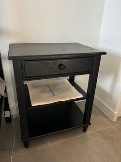 solid wood nightstand