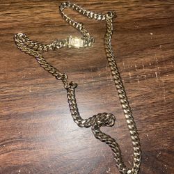 18k Gold Plated Cuban Link Chain 