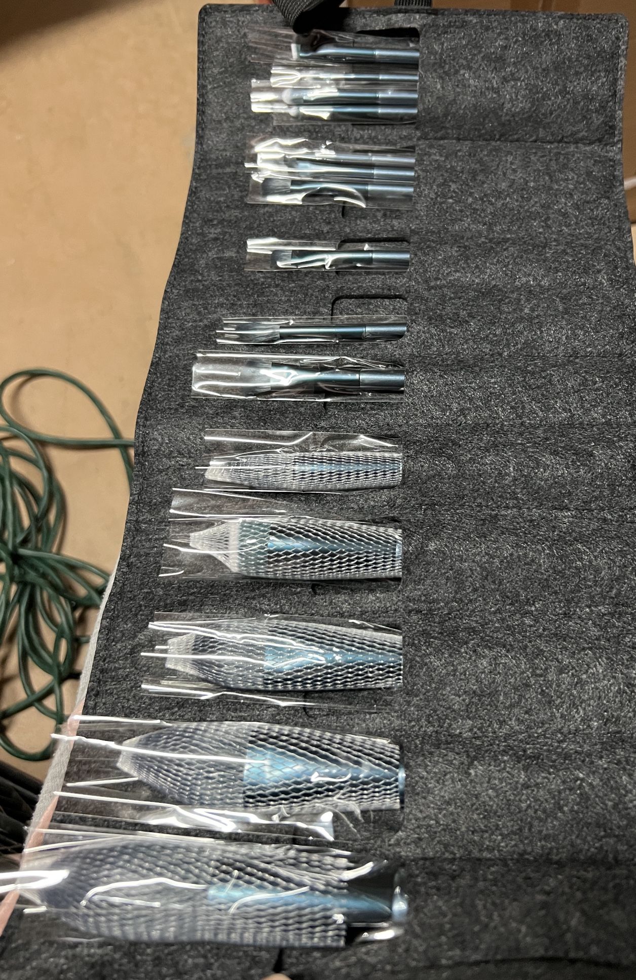 Make up brush 15 Pcs tourmaline blue