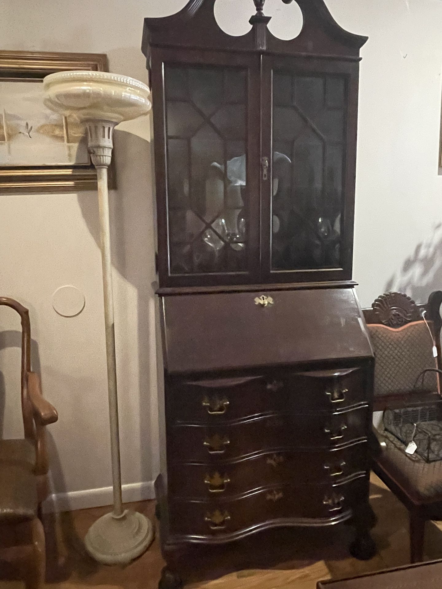 Vintage Chippendale Secretary