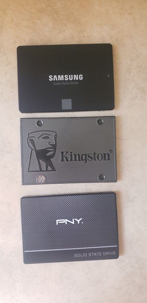 3 SSD HARD DRIVES