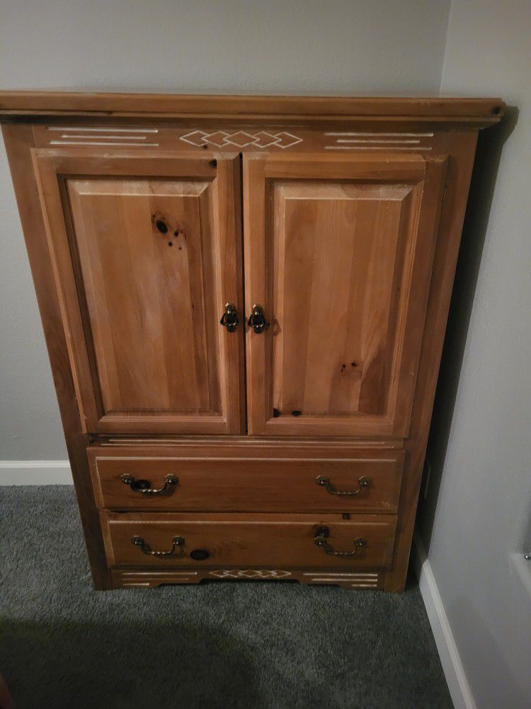 Solid Pine Wood Cabinet 