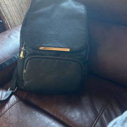 Leather School Backpack