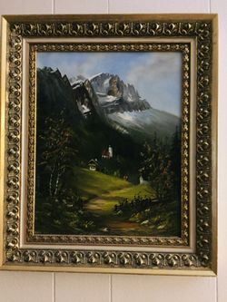 Two  Original  Garmisch -Partenkirchen with Alpspitze, Germany