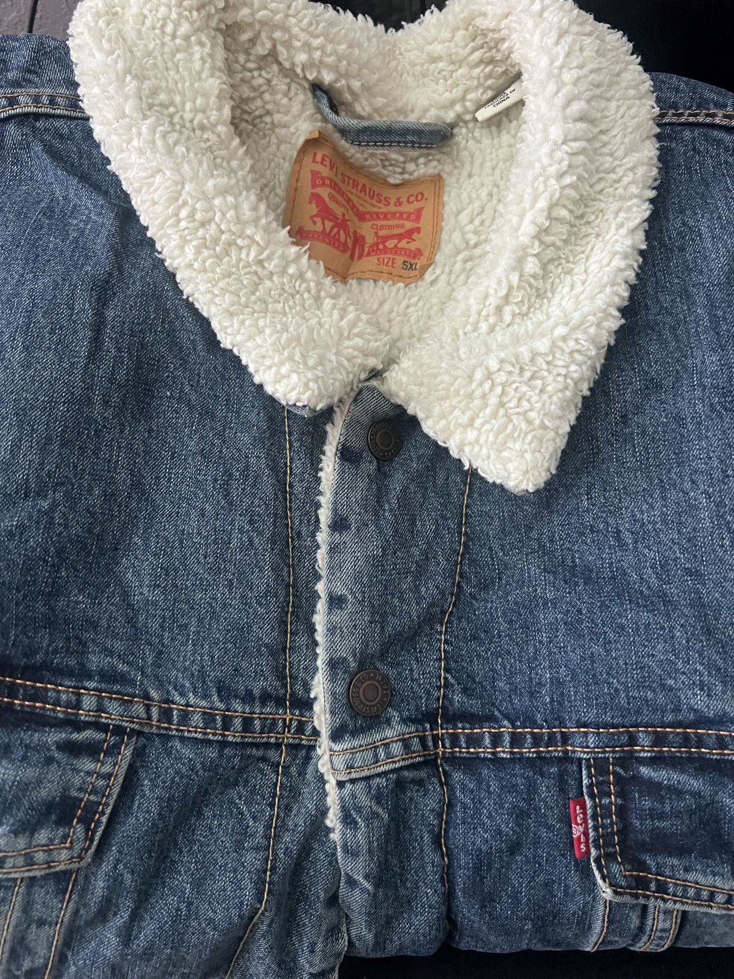 Men’s Levi’s Sherpa Jacket Size 5xl