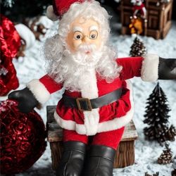 Vintage Santa Doll – Quirky & Charming Holiday Decor 
