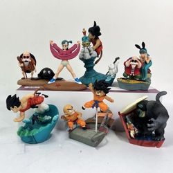 Chinese-Style GK Dragon Ball Figure Set – Big Egg Goku, Piccolo, Vegeta & Master Roshi, 8-Piece Collectible Set