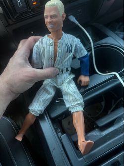 Mickey mantle Yankees poseable action figure doll rare retro