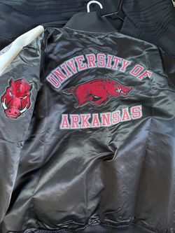 Brand new Arkansas Razorback college jacket large