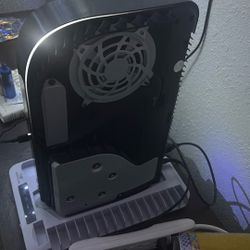 ps5 with controller and cooling stand