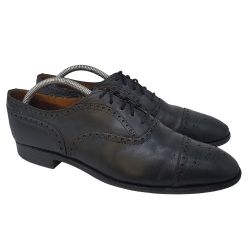 CHURCH'S Custom Grade Cap Toe Oxford Mens UK 10.5/US 11.5 C Black England $600