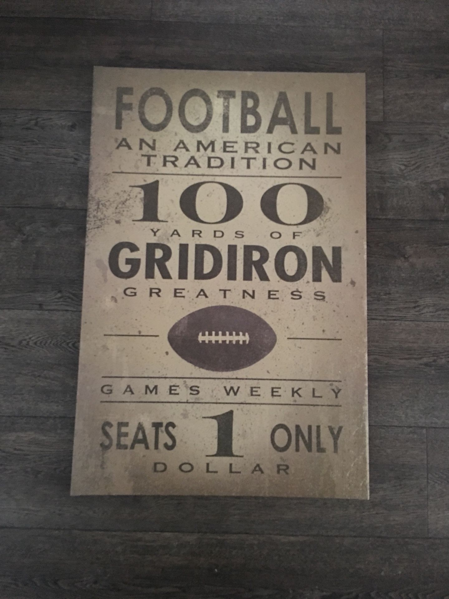 Football an American Tradition Canvas
