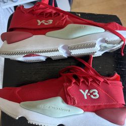 y-3 Yoshi Yamamoto Adidas  Size 10 Red Brand New