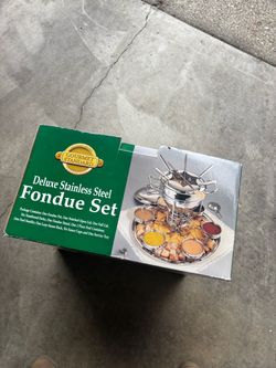 Fondue Set- deluxe stainless steel