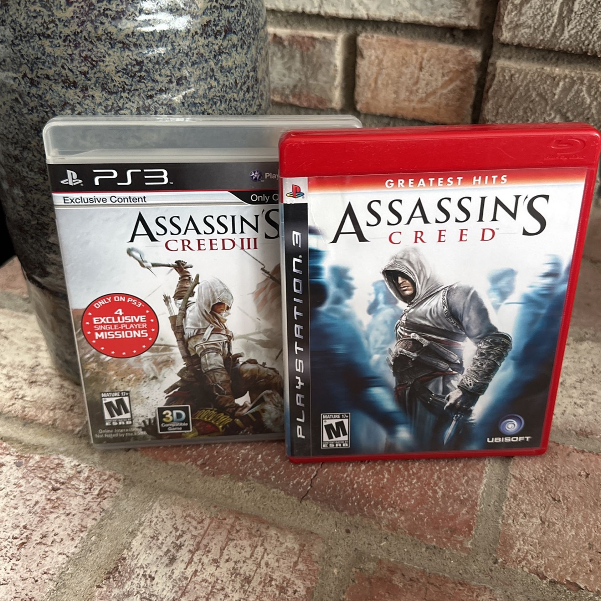 Assassins Creed 1 AND 3