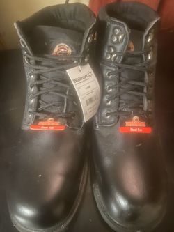 Men’s steel toe boots. Size 14w