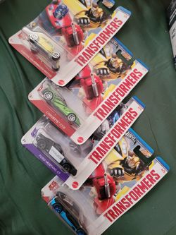 Hot Wheels Transformers Corvette/Police Mustang