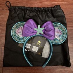 Loungefly Little Mermaid Stained Glass Ears Headband Disney Disneyland