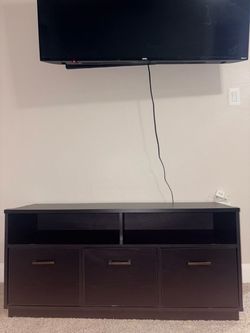 Black tv stand